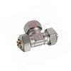 Тройник переходной для МП/PE-X труб латунь обжим Дн 32х26х32 R565AM Giacomini R565MX076 — 1
