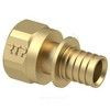 Муфта для PE-X/PE-RT труб аксиальная латунь Дн 20х1/2" ВР RTP (РосТурПласт) 28303 — 1