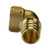 Угольник для PE-X труб радиальный латунь Дн 20х1/2" ВР РОС, миниатюра — 2