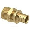 Муфта для PE-X/PE-RT труб аксиальная латунь Дн 16х1/2" НР RTP (РосТурПласт) 28307