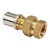 Муфта разъемная для МП/PE-X труб латунь пресс Дн 20х1/2" ВР RM18 Giacomini RM18Y037