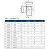 Тройник PP-MD бесшумный светло-серый Skolan Safe SKEA Дн 160х160х87гр (DN160) б/нап в/к Ostendorf 337400