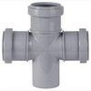 Крестовина PP-H 1-плоскостная серый Дн 50х50х50х87гр б/нап в/к VALFEX 27205050 — 2