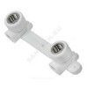 Планка PP-R монтажная белая Дн 20х1/2" ВР под смеситель с водорозетками PRO VALFEX 10124020-PRO, миниатюра — 0