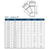 Тройник PP-MD переходной бесшумный светло-серый Skolan Safe SKEA Дн 135х110х45гр (DN125х110) б/нап в/к Ostendorf 336210 — 4