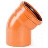 Отвод НПВХ коричневый Дн 200х30гр б/нап в/к 2481159 — 2