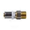 Муфта МП латунь никель пресс Дн 20х1/2" НР ГОСТ 32415-2013 8001 Aquasfera 8001-03, миниатюра — 3