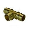 Тройник для PE-X труб радиальный латунь Дн 25х3/4"х25 НР РОС, миниатюра — 3