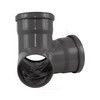 Крестовина PP-H 2-плоскостная серая HT HTED Дн 110х110х110х67гр б/нап в/к Ostendorf 115920 — 10