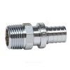 Муфта для PE-X труб аксиальная латунь хром Дн 25х1" НР THERM S Рехау 12534393002