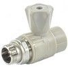Кран шаровой PP-R серый Дн 20х1/2" НР прямой для радиатора VALFEX 10149020Г, миниатюра — 0