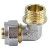 Угольник МП латунь никель обжим Дн 32х1"х90гр НР ГОСТ 32415-2013 7006 Aquasfera 7006-07 — 2