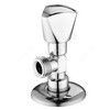 Клапан (вентиль) латунь бытовой хром угловой 1075 G1/2"х3/8" Ру16 НР с отражателем Aquasfera 1075-03, миниатюра — 0