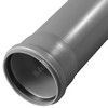 Труба PP-H с раструбом серая Дн 50х1,8 б/нап L=0,5м в/к RTP (РосТурПласт) 11154, миниатюра — 0