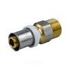 Муфта МП латунь никель пресс Дн 16х3/4" НР ГОСТ 32415-2013 8001 Aquasfera 8001-02 — 8