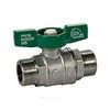 Кран шаровой латунь хром R253W Ду 10 Ру42 НР бабочка зеленая Giacomini R253WX002 — 3