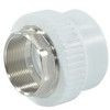 Муфта PP-R комбинированная под ключ белая Дн 75х2 1/2" ВР RTP (РосТурПласт) 28188 — 1