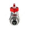 Кран шаровой латунь хром R259D Ду 25 Ру35 ВР/"американка" бабочка красная Giacomini R259X007, миниатюра — 16