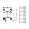 Компенсатор резиновый антивибрационный EPDM DI7240N Ду 125 Ру10/16 фл L=165мм Tecofi DI7240N-0125 сжатие/растяжение 19 мм/12 мм, миниатюра — 17