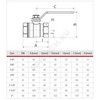 Кран шаровой DADO латунь никель R950 Ду 8 Ру42 ВР полнопроходной рычаг красный Giacomini R950X021, миниатюра — 3