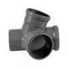 Крестовина PP-H 2-плоскостная серая HT HTED Дн 110х110х110х67гр б/нап в/к Ostendorf 115920, миниатюра — 5
