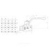 Кран шаровой латунь никель газ Pride Ду 40 Ру25 ВР/НР полнопроходной рычаг аналог 11б27п LD 47.40.В-Н.Р, миниатюра — 1