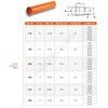 Труба НПВХ с раструбом коричневая Дн 200х5,9 б/нап L=6,09м в/к SN8 Хемкор 1491041, миниатюра — 3