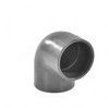 Отвод ПВХ Дн 90х90гр Ру16 серый напорный под клеевое соединение Aquaviva ELW09090 — 1