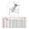 Клапан балансировочный чугун RC 4240 Ду 125 Ру16 фл Tecofi RC4240-0125 — 2